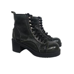 Vintage 1990s Esprit Dark Green Chunky Boot